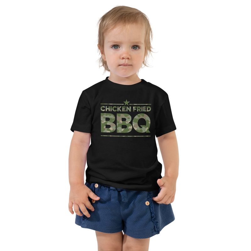 CFBBQ Camo Toddler Short Sleeve Tee