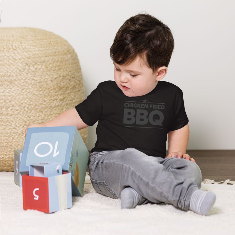 CFBBQ Black on Black Baby Short Sleeve Tee