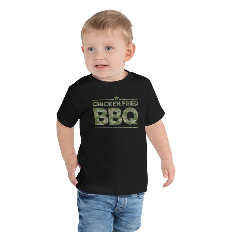 CFBBQ Camo Toddler Short Sleeve Tee