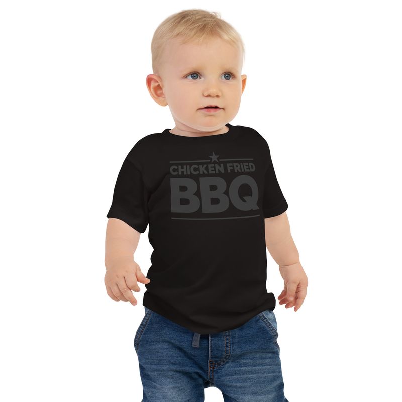 CFBBQ Black on Black Baby Short Sleeve Tee