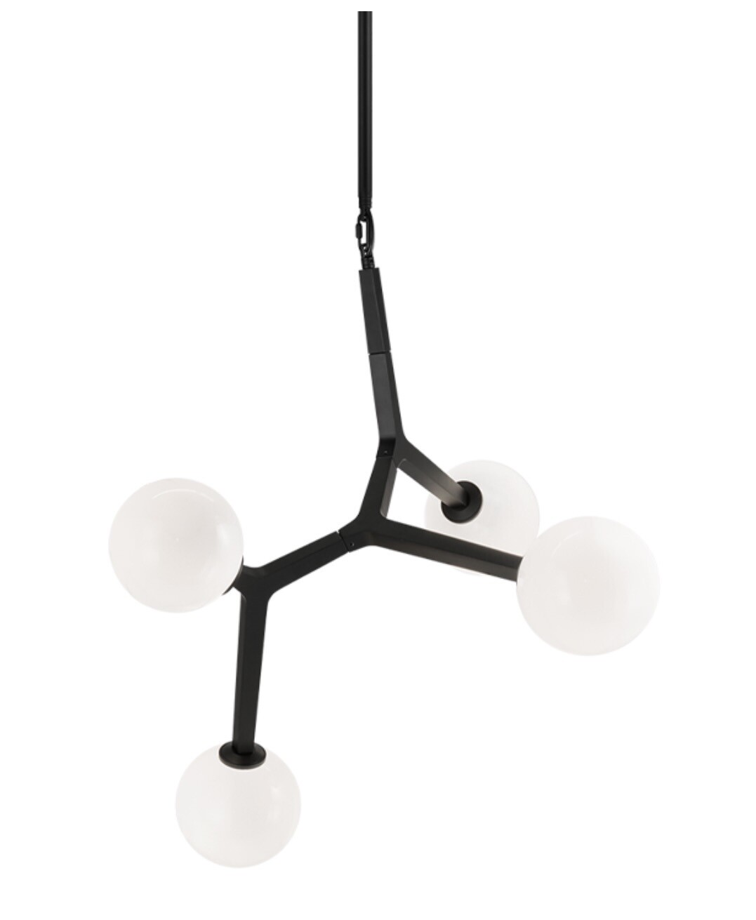 Rami 4 Light Chandelier (C81514BKOP)