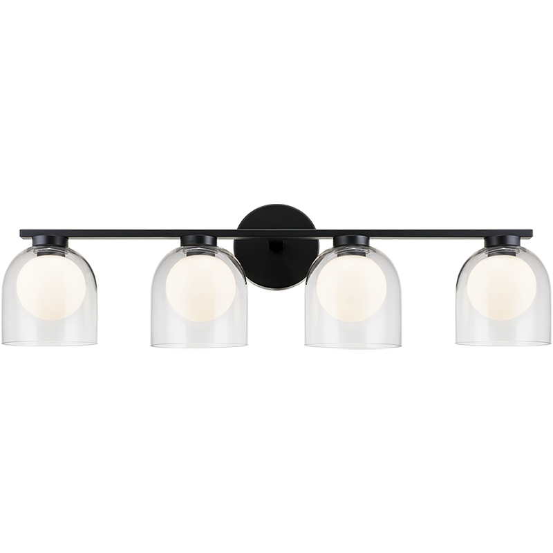 Derbishone 4 Light Wall Mount (W60704BKCL)