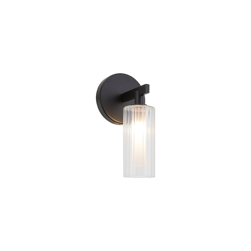 Kristof 1 Light Wall Mount/Sconce (W60801BK)