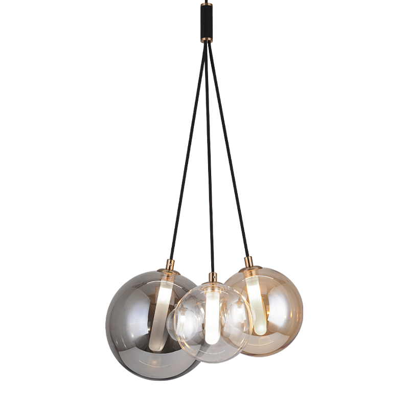 Magma 3 Light Chandelier/Peendant (C81003BK)