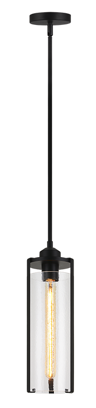 Bayou 1 Light Pendant (C62201BK)