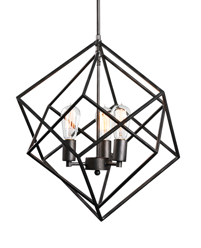 Geometry Series 3 Light Chandelier (C54623RB)