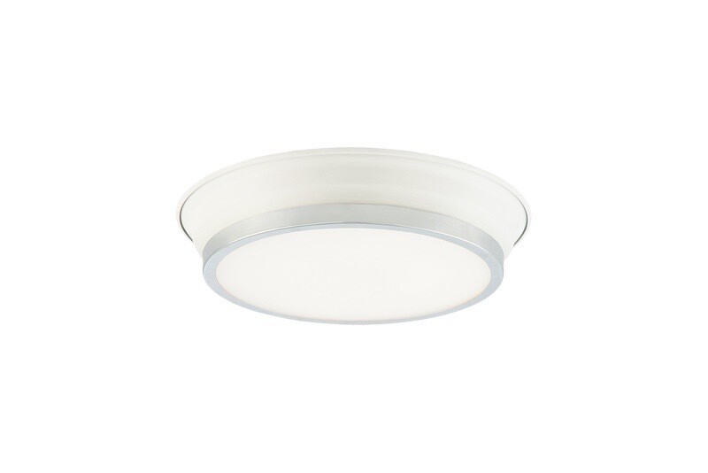 Jaxx White/Chrome Flush Mount (M11201WHCH)
