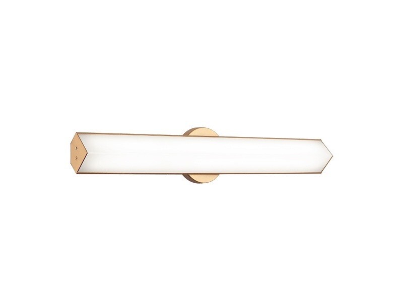Jade Medium Linear Aged Brass/Gold Sconce (S09924AG)