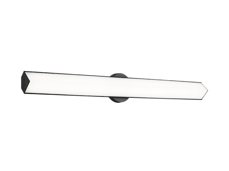 Jade Large Linear Black Sconce (S09932BK)