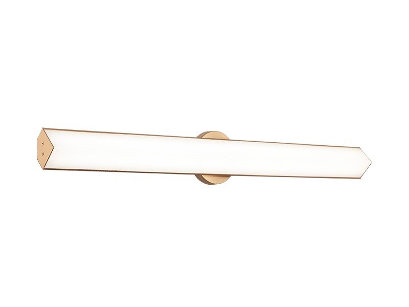 Jade Large Linear Aged Brass/Gold Sconce (S09932AG)