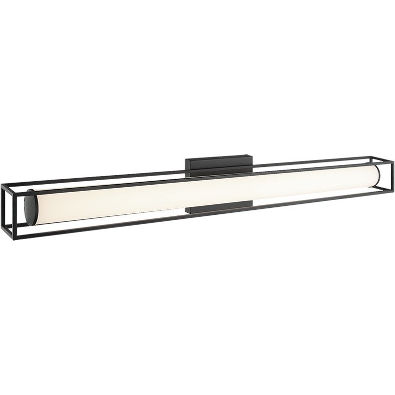 Flannigan Large Black Linear Sconce (S02335MB)