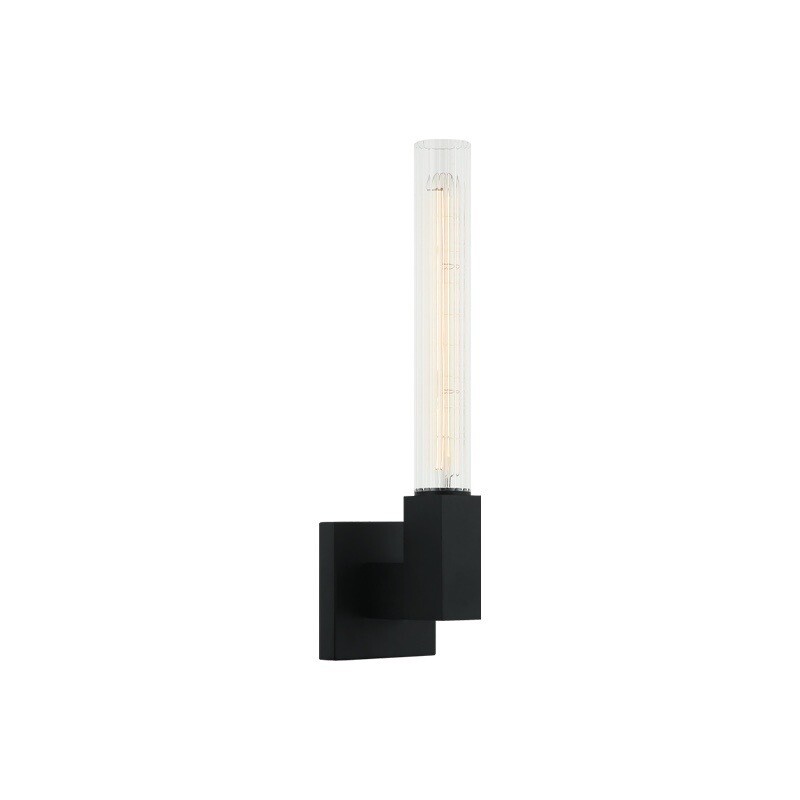Odelle 1 Light Black Sconce (S03101BK)