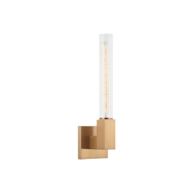 Odelle 1 Light Aged Brass/Gold Sconce (S03101AG)