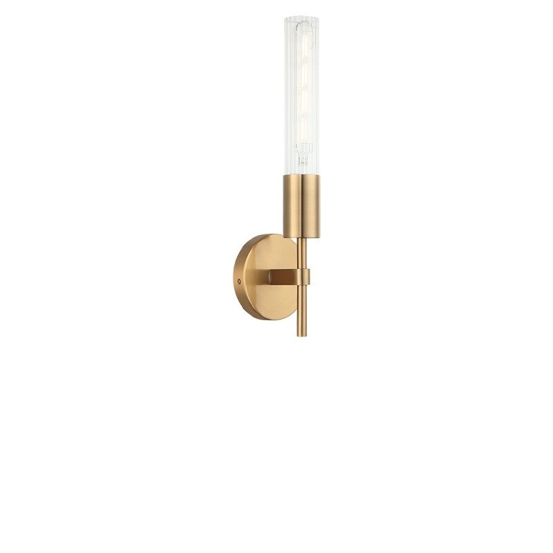 Lumiere 1 Light Aged Brass/Gold Sconce (S04001AG)
