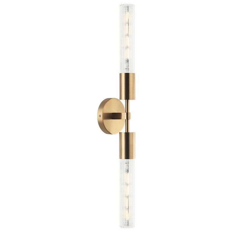 Lumiere 2 Light Aged Brass/Gold Sconce (S04002AG)