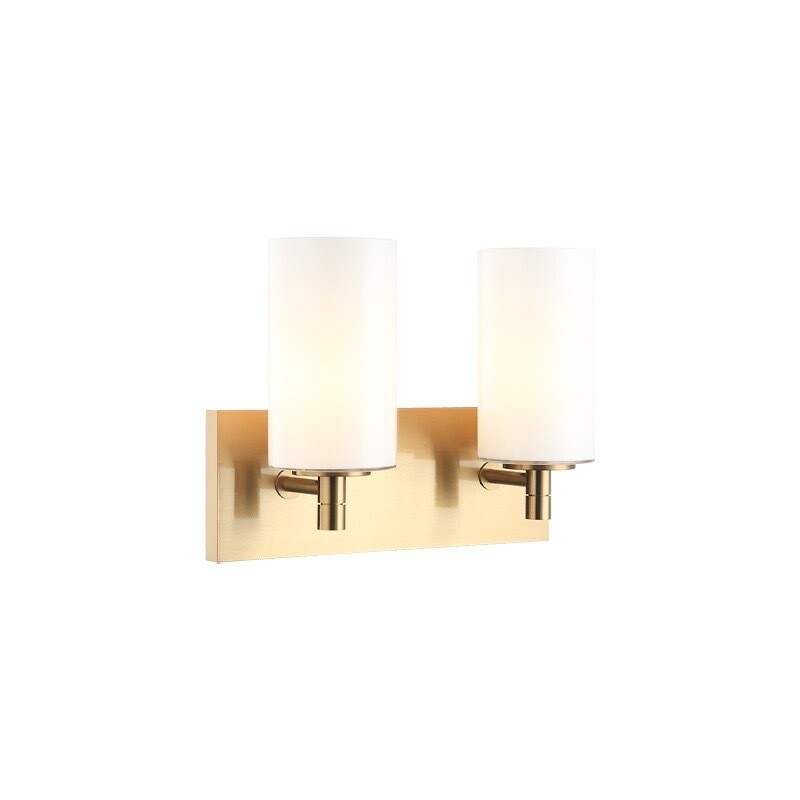 Candela 2 Light Aged Brass/Gold Wall Mount/Sconce (S04902AGOP)