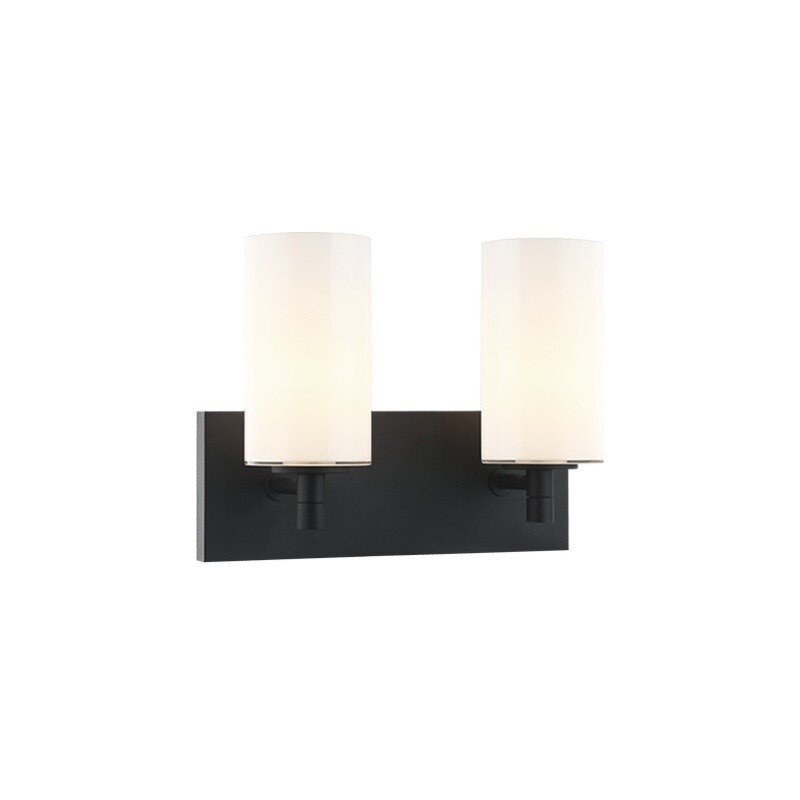 Candela 2 Light Black Wall Mount/Sconce (S04902MBOP)