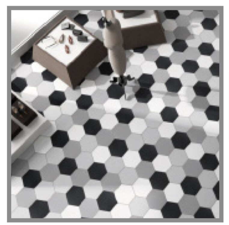 Hex Series 10x10 (SAR) available in five colors $9.95 SQFT