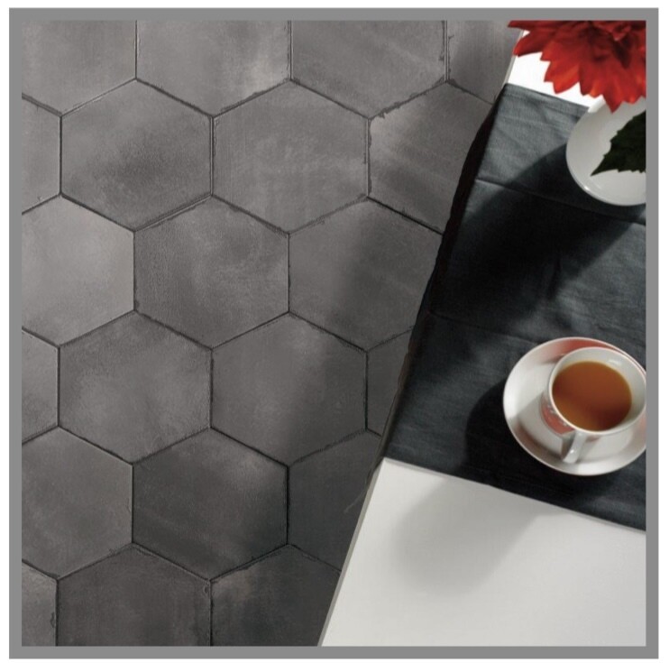 Studio Series Hex 7.8x9.4 (SAR) available in three colors $9.95 SQFT