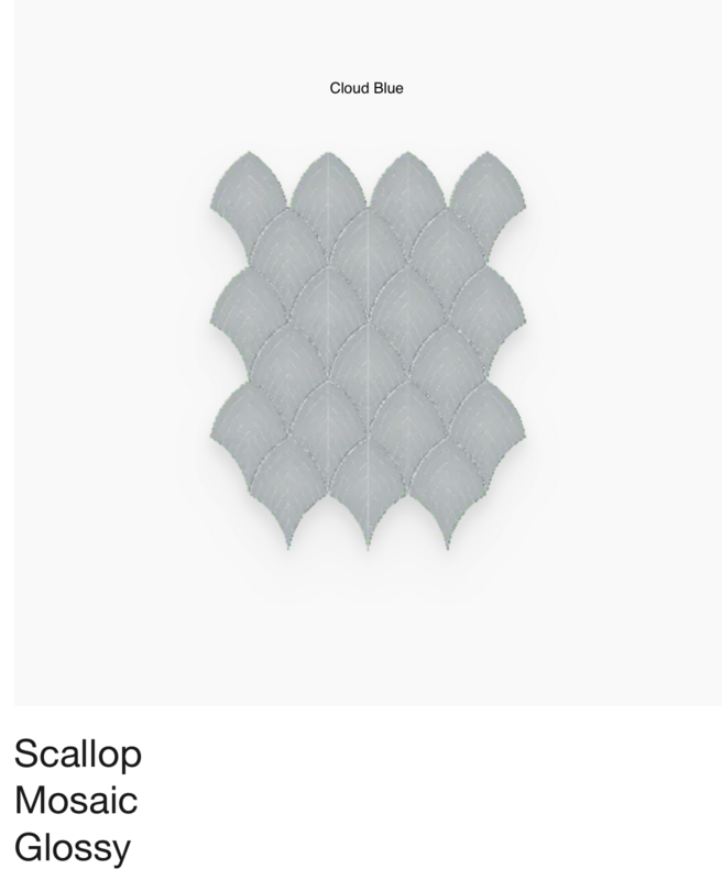Soho Scallop (Anatolia) available in nine colors $9.96 SQFT