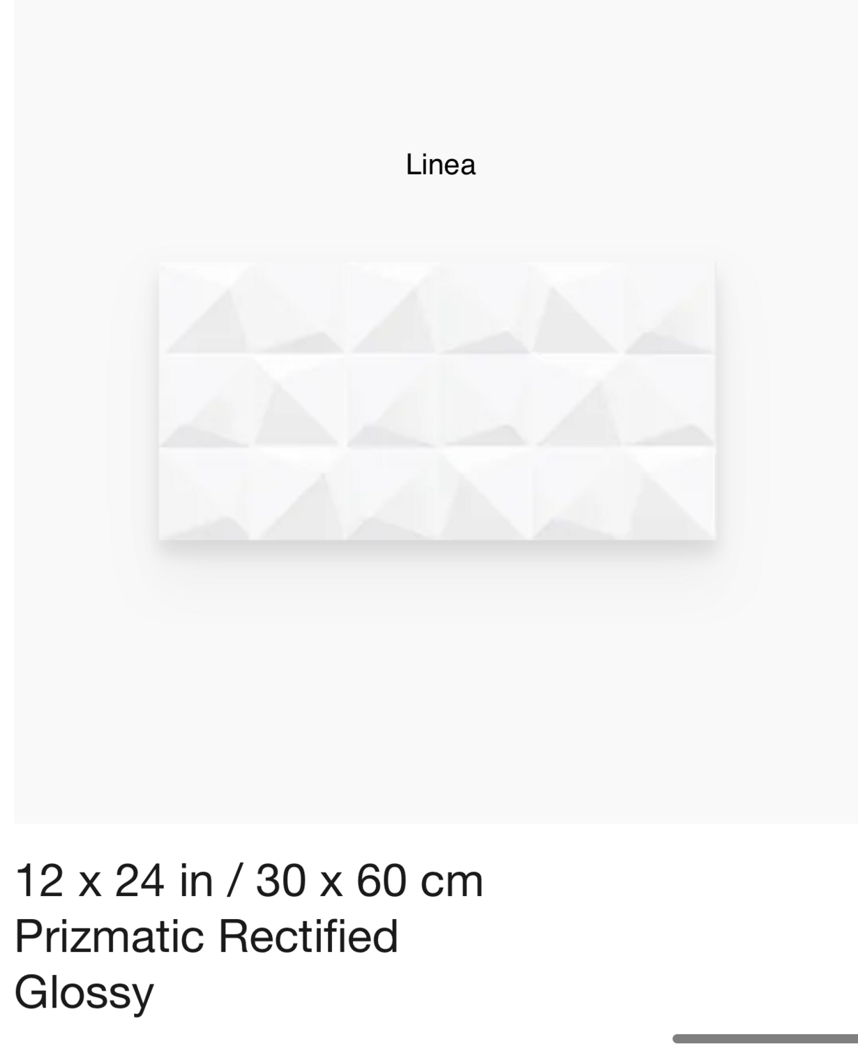 Linea Series &quot;Prizmatic&quot; 12x24 (AN) $5.16 SQFT