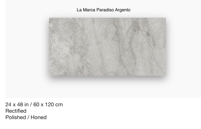 La Marca "Paradiso Argento" 24x48 (Anatolia) $8.40 SQFT