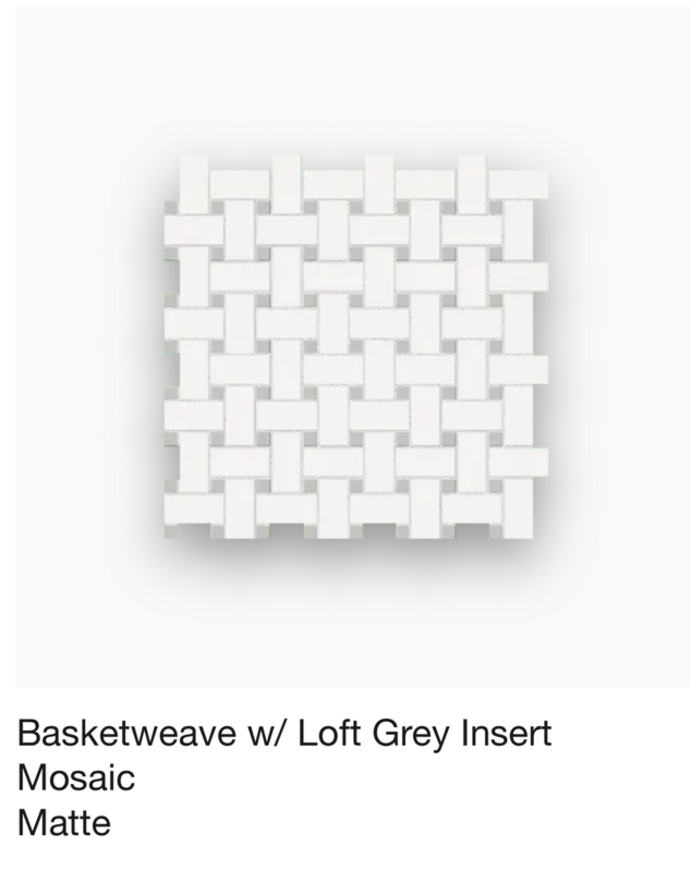 Soho Series Basketweave Mosaic (Anatolia) available in five colors $7.50 SQFT