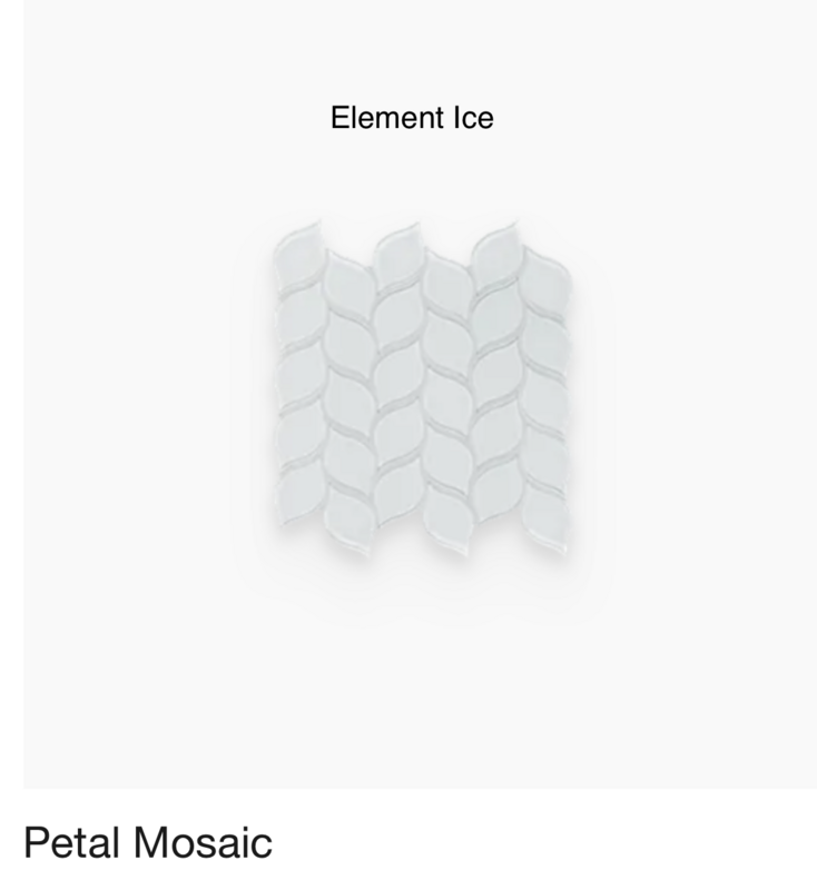 Element Glass "Petal" Mosaic (Anatolia) available in eight colors $21.66 SQFT