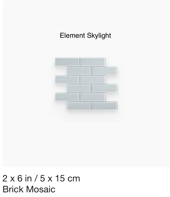 Element Glass Series 2x6 Mosaic (Anatolia) available in eight colors $11.04 SQFT