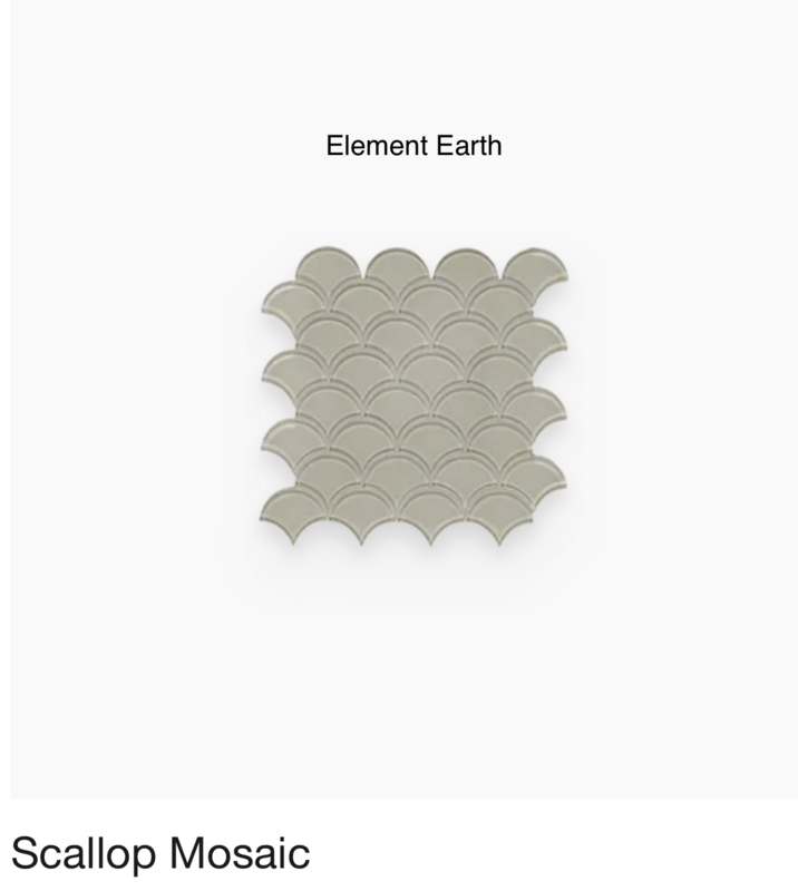 Element Glass "Scallop" Mosaic (Anatolia) available in eight colors $21.78 SQFT