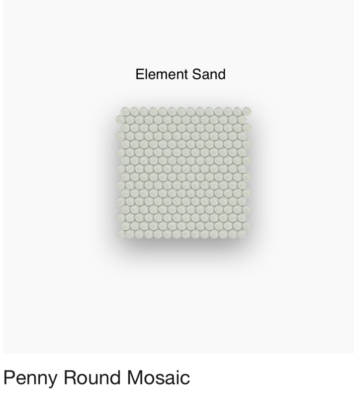 Element Glass "Penny" Mosaic (Anatolia" available in eight colors $22.38 SQFT