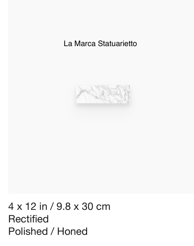 La Marca Series "Statuarietto" 4x12 (Anatolia) $11.64 SQFT