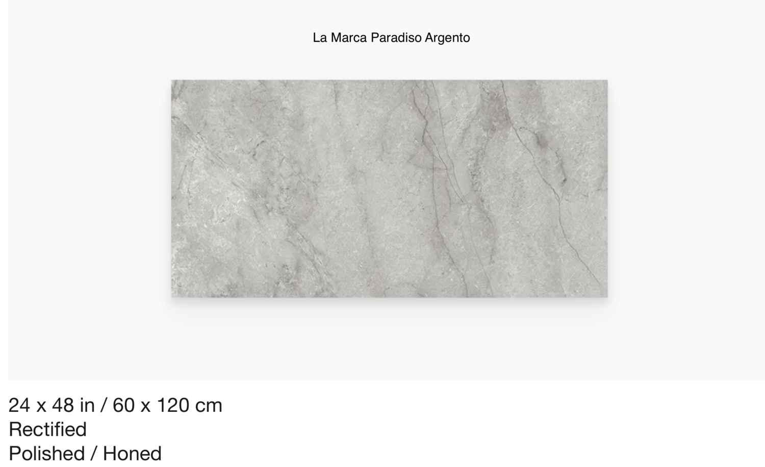 La Marca Series &quot;Paradiso Argento&quot; 24x48 (AN) $8.40 SQFT
