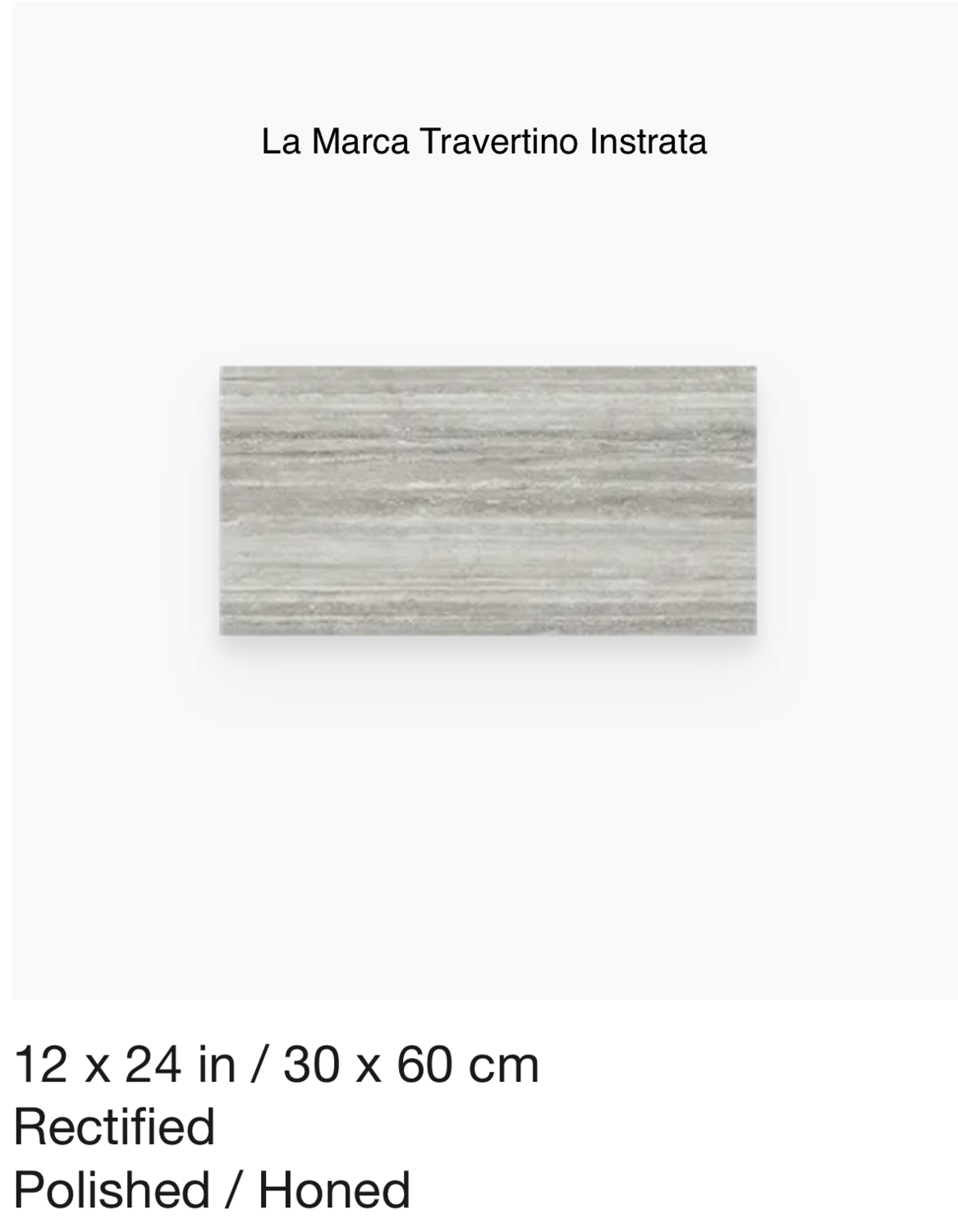 La Marca Series &quot;Travertino Instrata&quot; 12x24 (AN) $6.48 SQFT