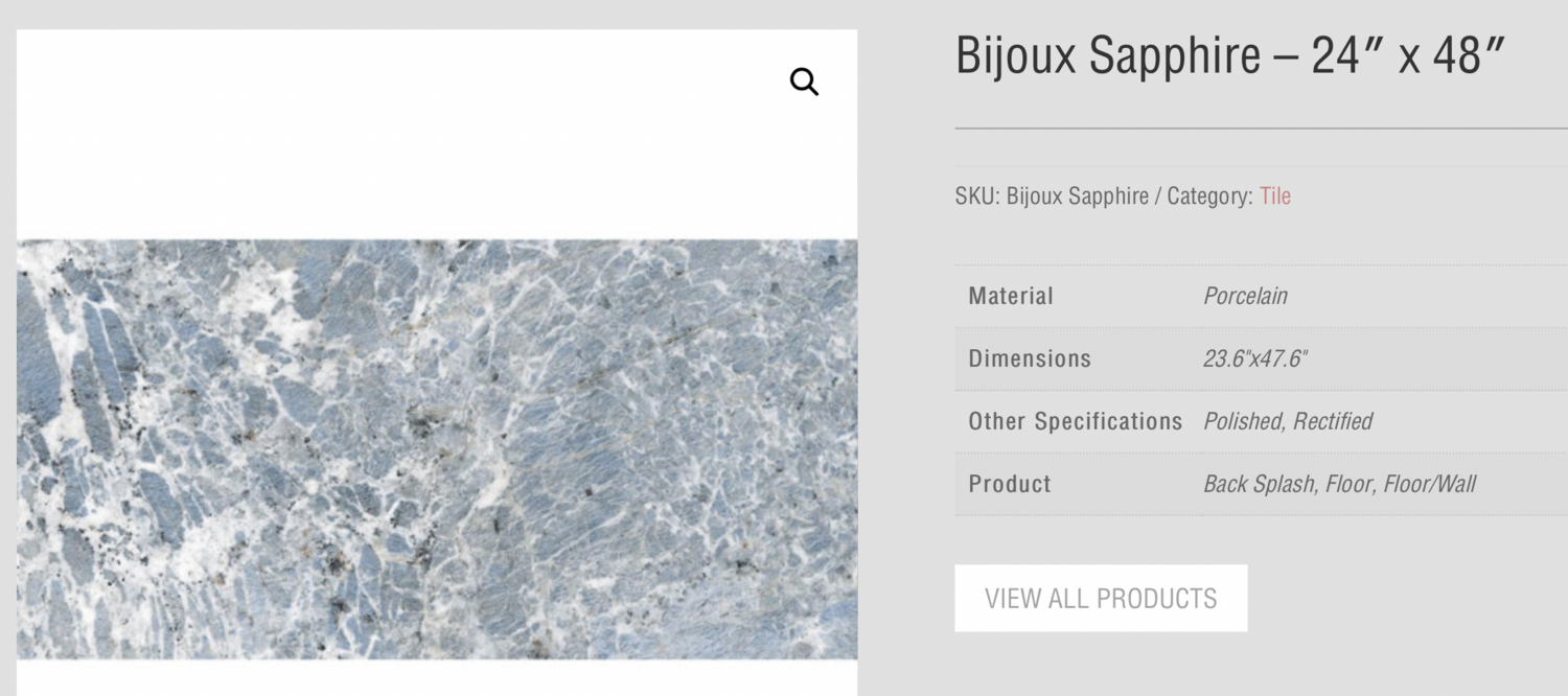 Bijoux Sapphire 24x48 (TC) $16.38 SQFT