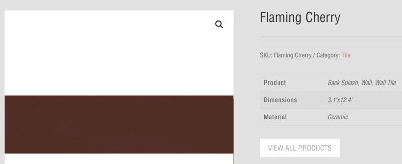 Flaming 3x12 (Tileco) available in four colors $12.73 SQFT