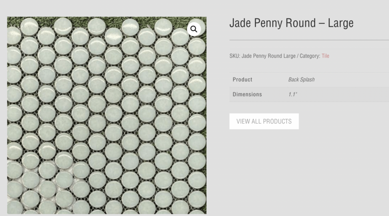Jade Penny Round - Large 1.1" (Tileco) $17.35 SQFT
