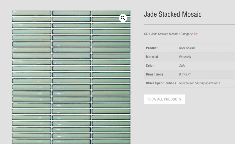 Jade Stacked Mosaic (Tileco) $17.35 SQFT