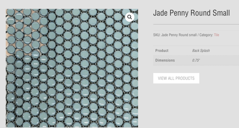 Jade Penny Round - Small 0.75" (Tileco) $17.35 SQFT