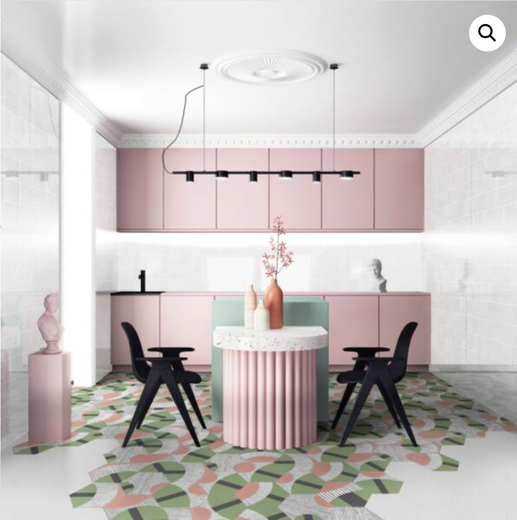 Lined Spring Hexagon (TC) $18.18 SQFT