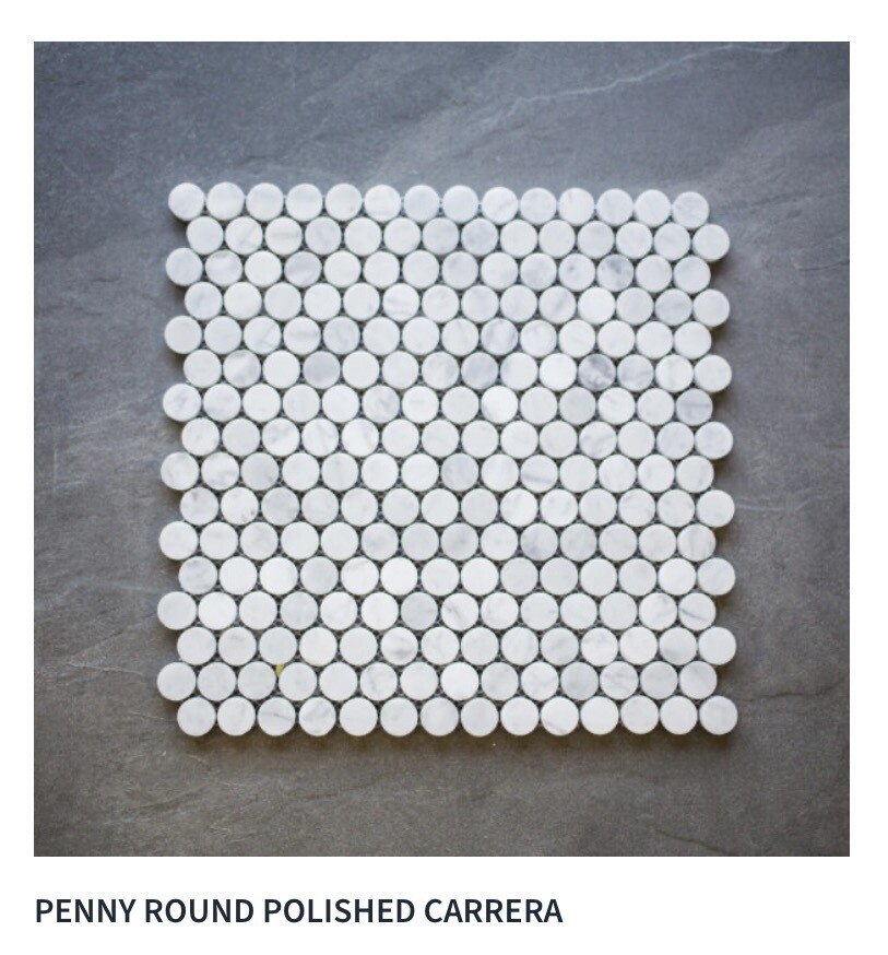 Penny Round Polished (LL) available in three colors/blends $32.99 SQFT