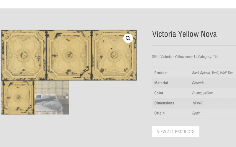 Victoria Series "Yellow Nova" 18x46 (Tileco) $19.93 SQFT