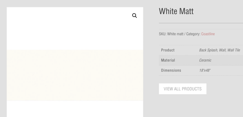 White Matt 18x48 (Tileco) $14.46 SQFT