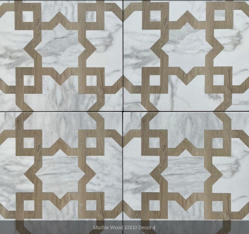 Marble Wood Series "Decor 4" 10x10 (Saltillo)