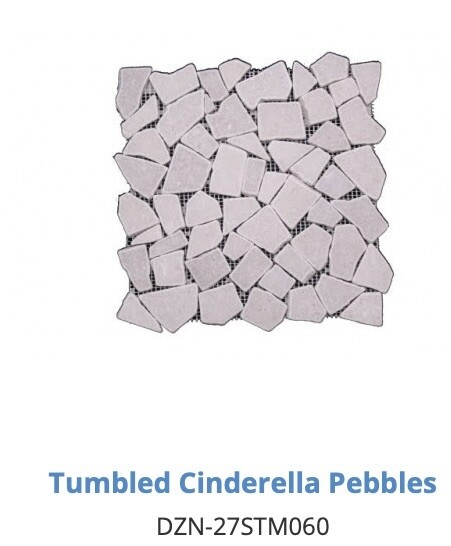 Tumbled Cinderella Pebbles - 27STM060 (DZN) $13.56 SQFT