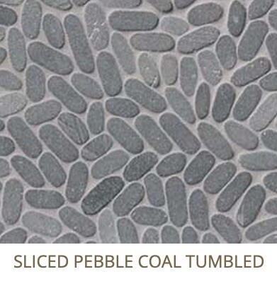 Sliced Coal Pebble Mosaic (MSI) $17.34 SQFT
