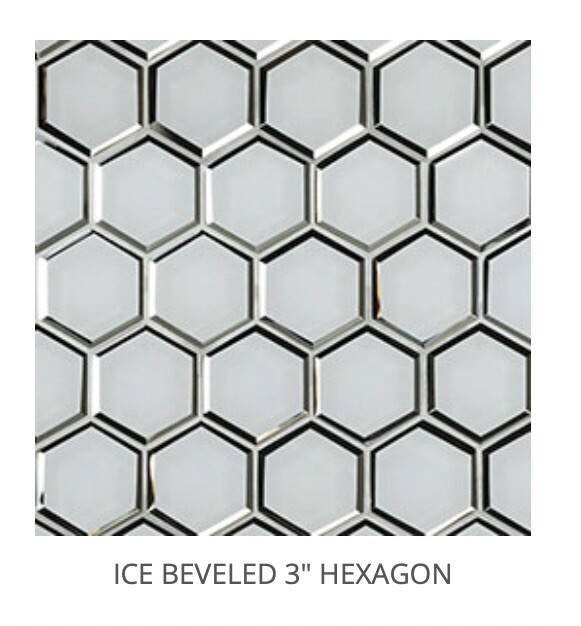 Ice Beveled Hexagon Mosaic (MSI) $36.92 SQFT