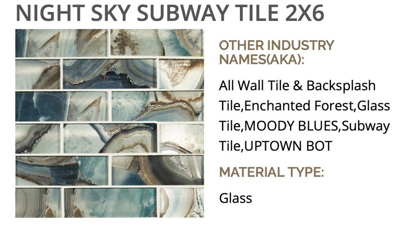 Night Sky Subway Mosaic (MSI) $23.40 SQFT