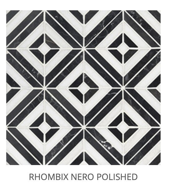 Rhombix Nero Mosaic (MSI) $26.45 SQFT