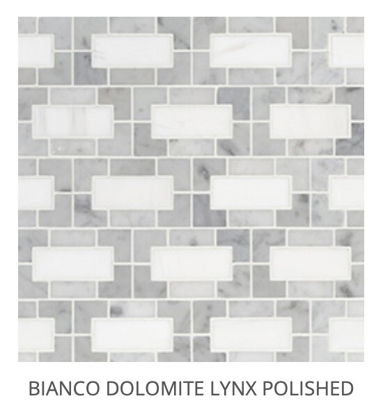 Bianco Dolomite Lynx Mosaic (MSI) $31.15 SQFT